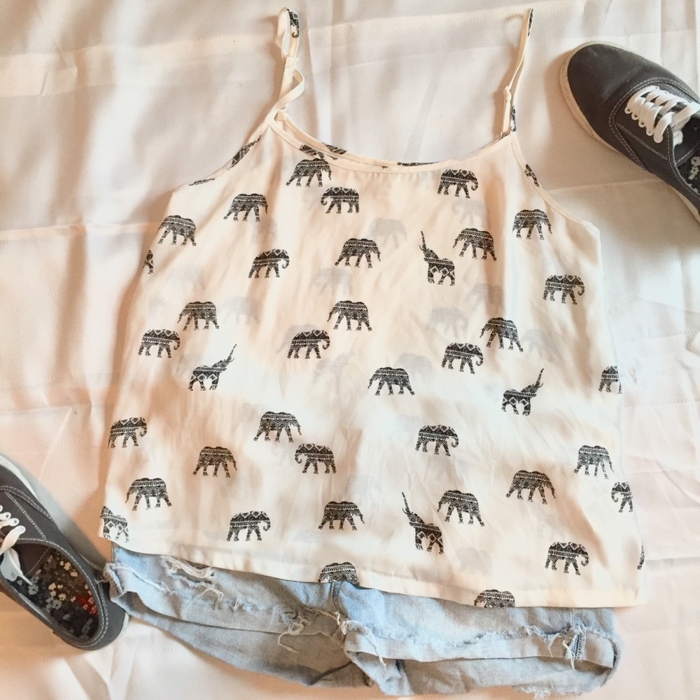 LA Hearts Elephant Tank Top